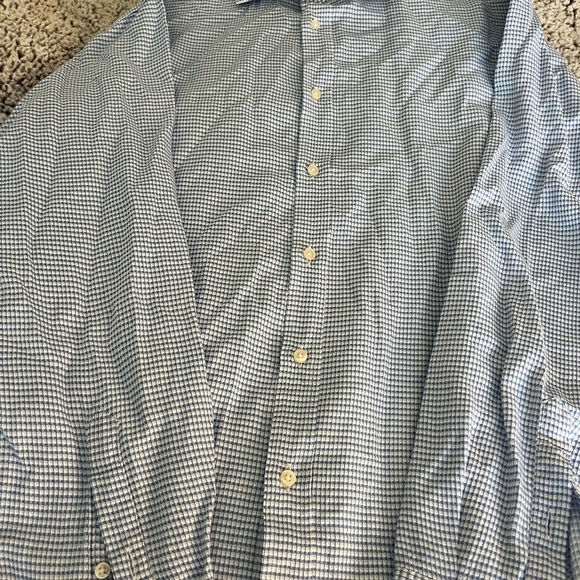 Armani Collezioni Men's Blue Checkered Shirt size large - Picture 4 of 4